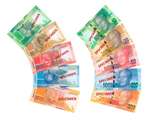 Billetes de Rand Sudafricano