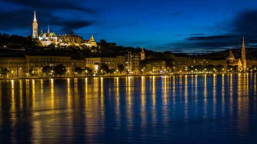 Vista de la ciudad de Budapest, Hungría