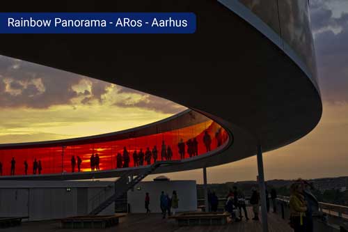 Rainbow Panorama en el Museo ARoS en Aarhus, Dinamarca