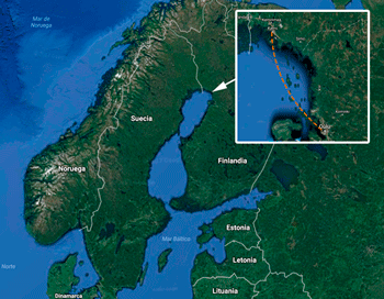 Travesía de la expedición de Oulu a Kemi (Finlandia)