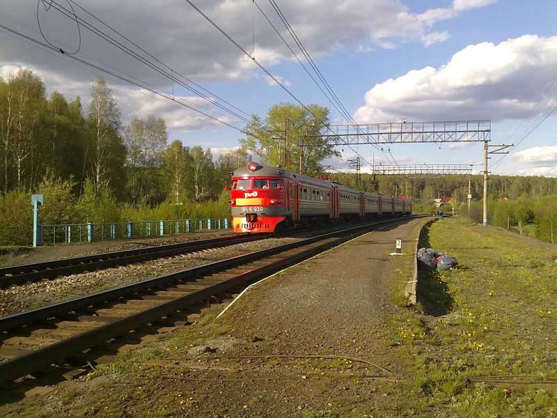 Trans-Siberian train in Russia