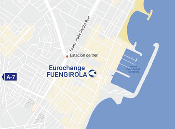 Ubicación oficina de cambio de moneda en Fuengirola