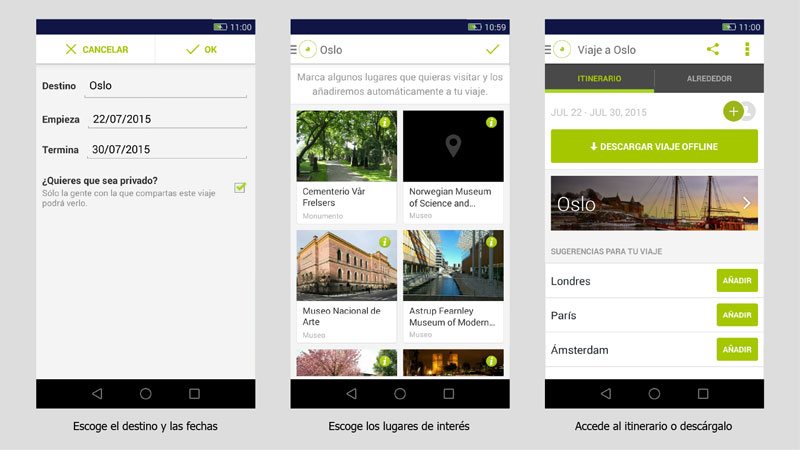 Prepara tu itinerario con TouristEye
