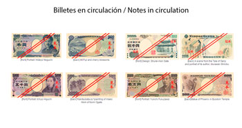 Japanese Yen notes in circulation